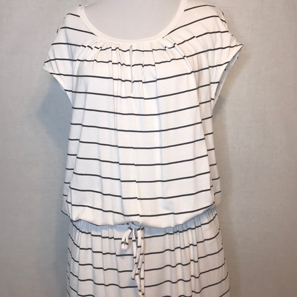 Banana Republic Dresses & Skirts - Banana Republic  Striped Dress  White/Black  L